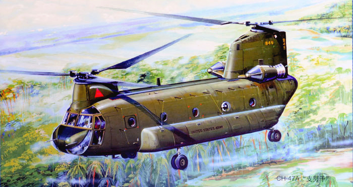 01621  авиация  CH-47A "Chinook"  (1:72)