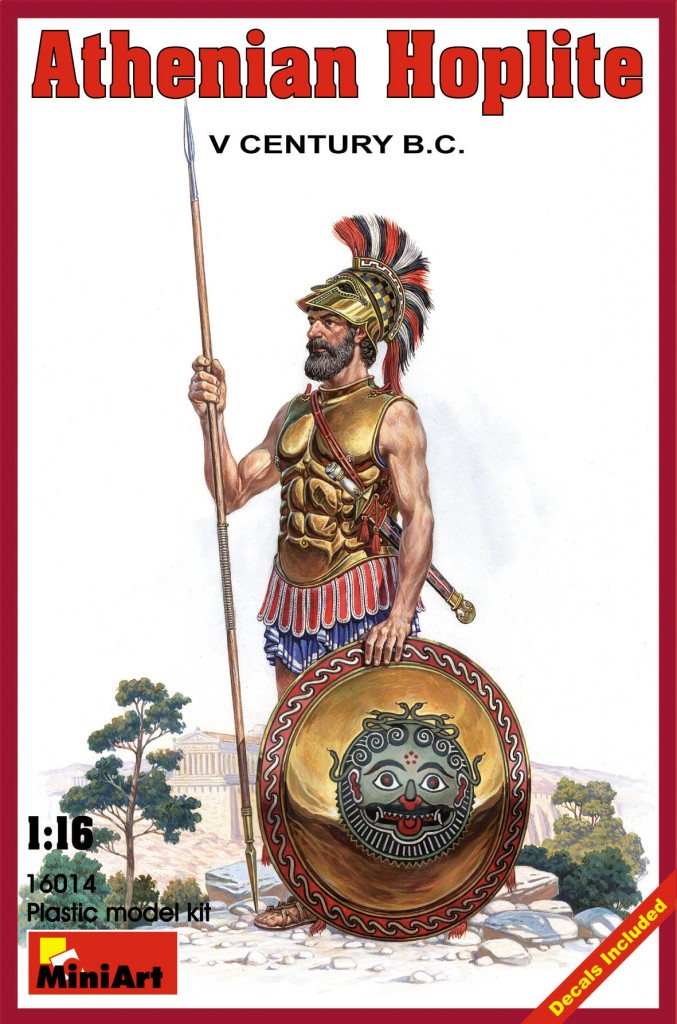 16014  фигуры  ATHENIAN HOPLITE V CENTURY B.C.  (1:16)