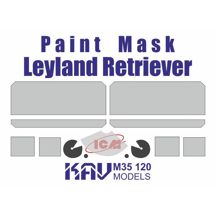 KAV M35 120  Маски окрасочные  Окрасочная маска Leyland Retriever (ICM)  (1:35)