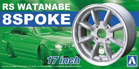 05243  дополнения из пластика  RS WATANABE 8SPOKE 17inch  (1:24)
