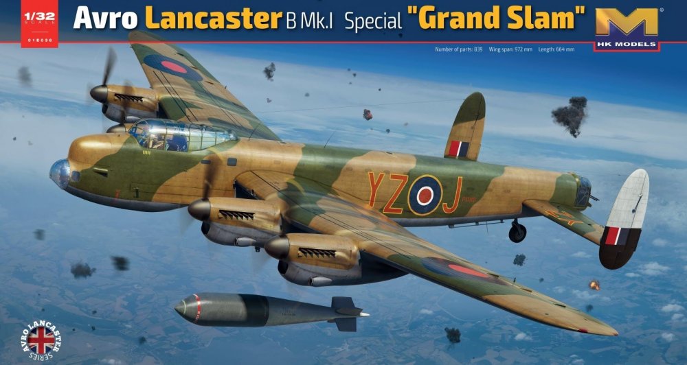 01E038  авиация  Avro Lancaster B Mk.I Special "Grand Slam"  (1:32)