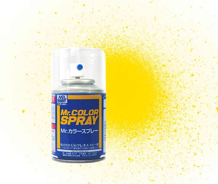 S 48  краска в баллончиках т.м. MR.HOBBY 100мл  CLEAR YELLOW