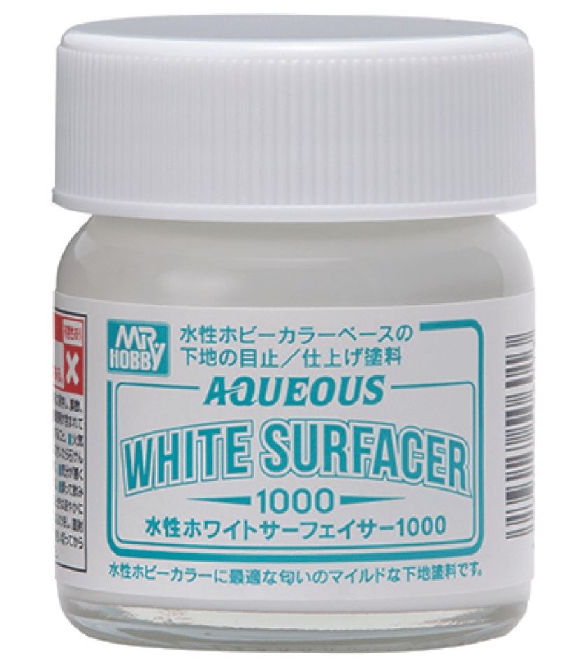 HSF-02  грунтовка Mr. Aqueous White Surfacer 1000 40мл.