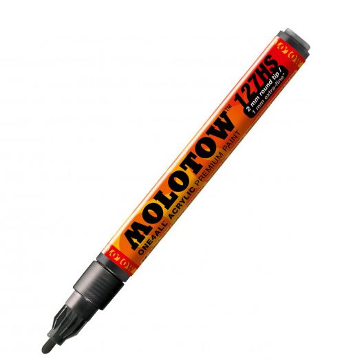 127212  краска  Маркер MOLOTOW 127HS ONE4ALL #180 Черный 2мм.