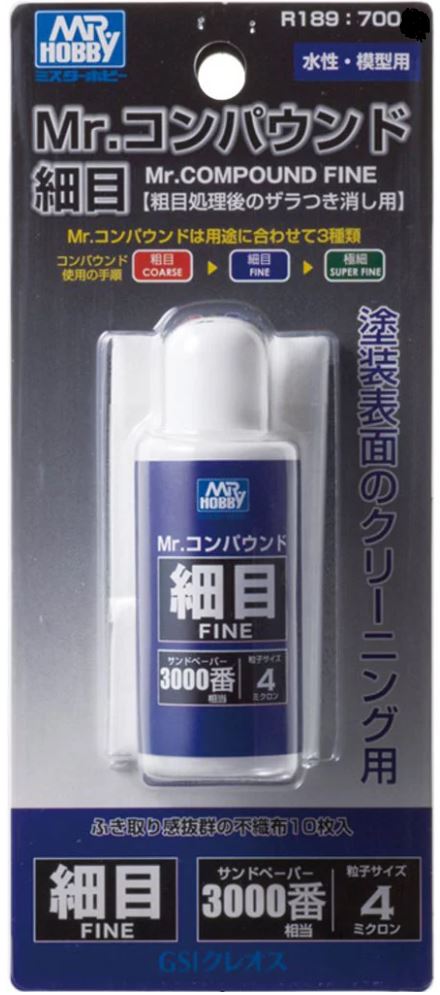 R189  грунтовка  Абразивная паста Mr. Compound Fine 3000, 25 мл