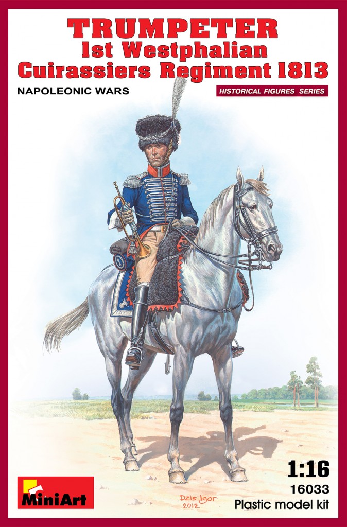 16033  фигуры  TRUMPETER 1st Westphalian Cuirassiers Regiment 1813  (1:16)