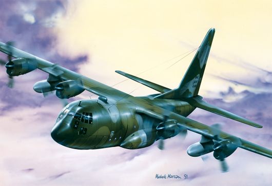 0015  авиация  C-130 E/H HERCULES (1:72)
