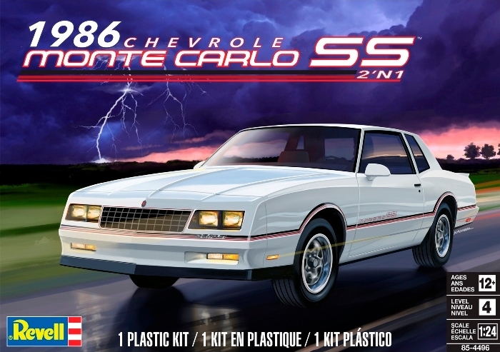 14496  автомобили и мотоциклы  1986 Chevrolet Monte Carlo SS 2'N1  (1:24)