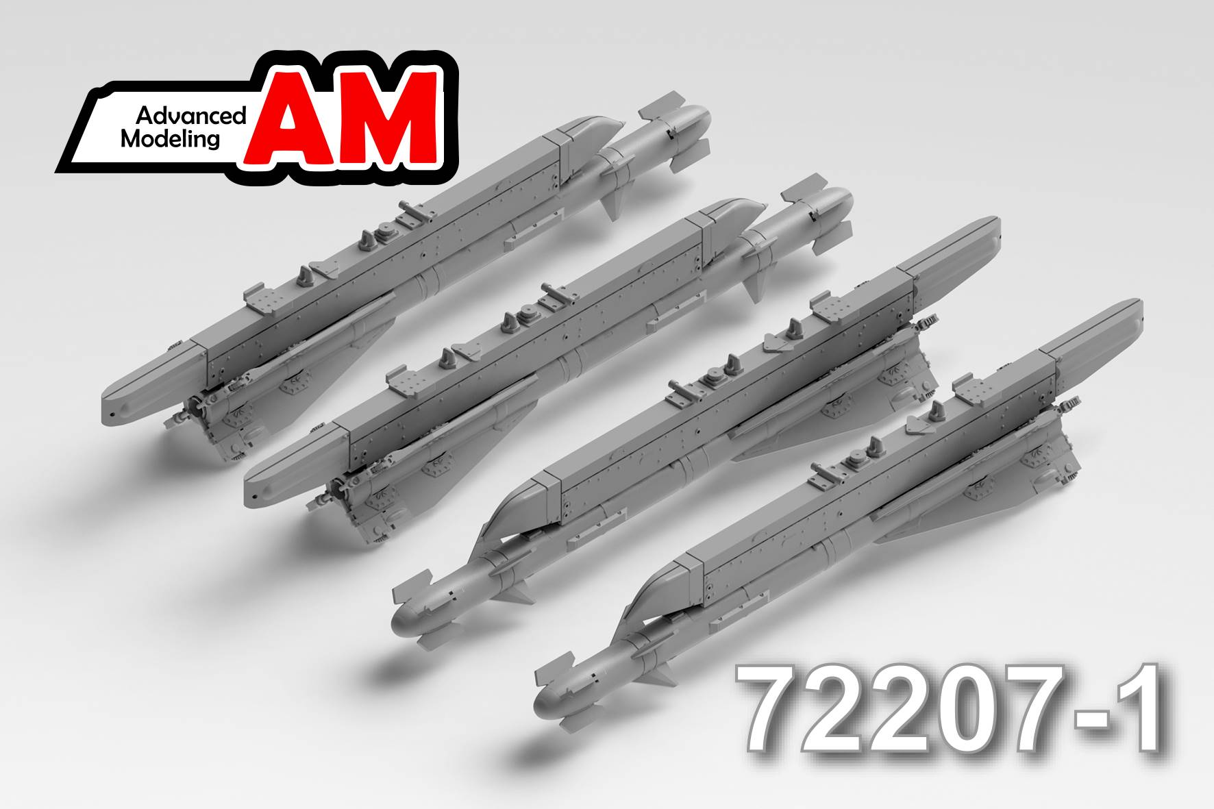 AMC 72207-1  дополнения из смолы  Р-60 (4шт.) с ПУ П-62-1 (4шт.)  (1:72)