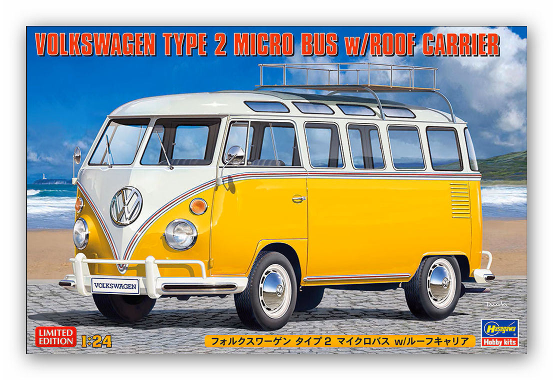 20689  автомобили и мотоциклы  Volkswagen Type 2 Micro Bus w/Roof Carrier  (1:24)