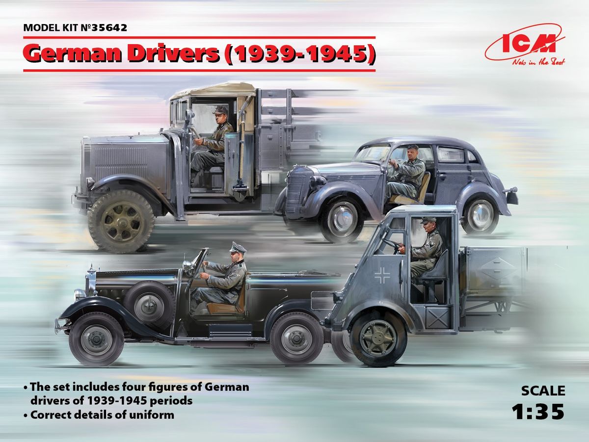 35642  фигуры  German Drivers (1939-1945)  (1:35)