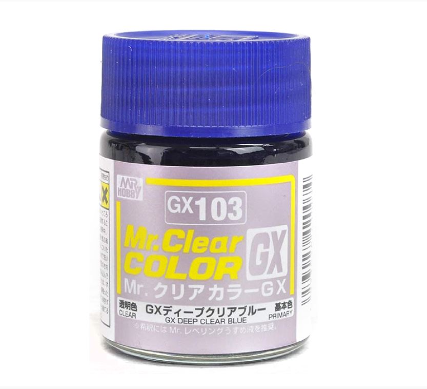 GX103  краска 18мл  Deep Clear Blue