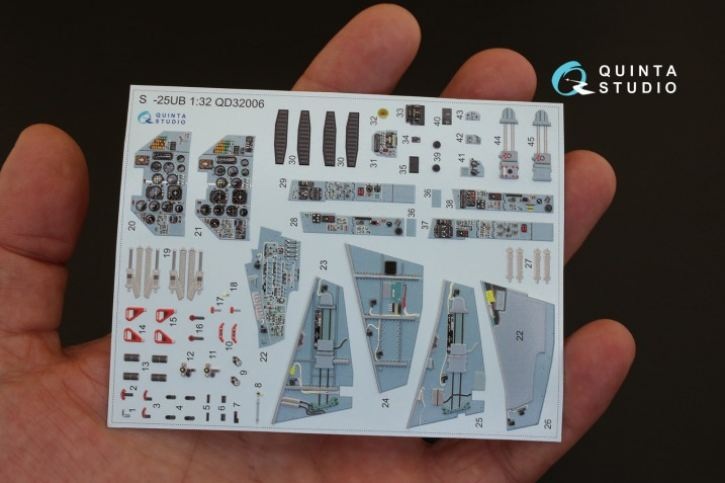 QD32006  декали  3D Декаль интерьера кабины  C-25УБ (Trumpeter)  (1:32)