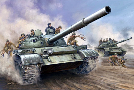 00376  техника и вооружение  Танк 62 обр. 1962 г. (1:35)