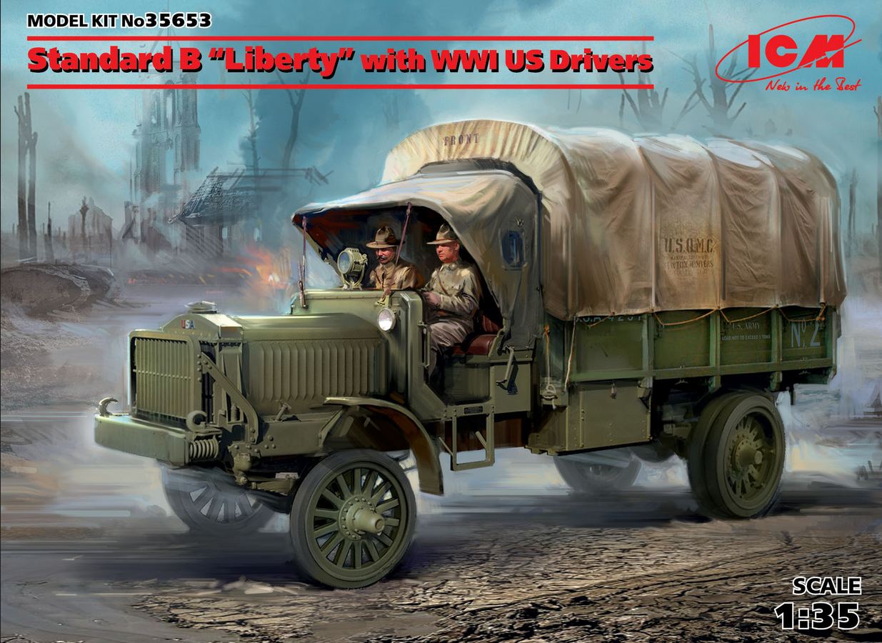 35653  техника и вооружение  Standard B “Liberty” with WWI US Drivers   (1:35)
