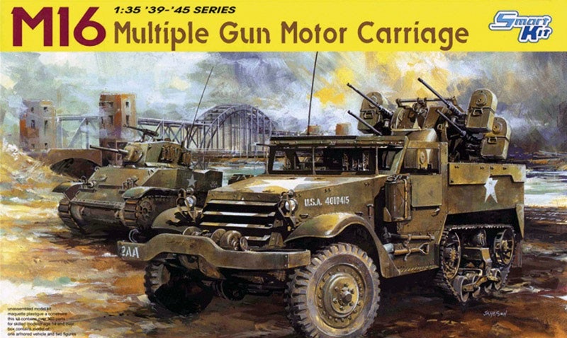 6381  техника и вооружение  M16 Halftrack Multiple Gun Motor Carriage Smart Kit  (1:35)