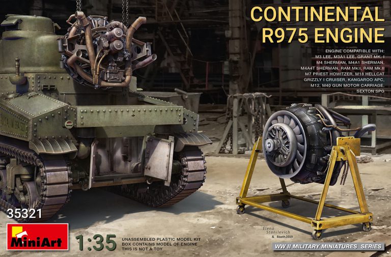 35321  дополнения из пластика  CONTINENTAL R975 ENGINE  (1:35)