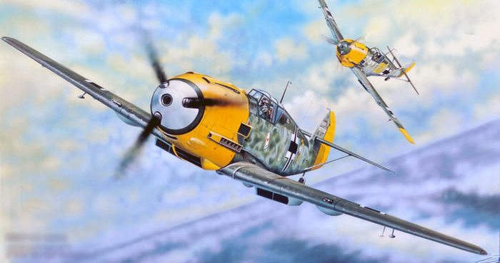 02288  авиация  Messerschmitt Bf 109E-3  (1:32)