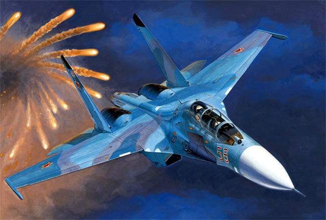 01645  авиация  ОКБ С-27UB Flanker C  (1:72)