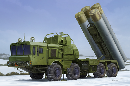 01057  техника и вооружение  ЗРК  40N6 of 51P6A TEL S-400  (1:35)