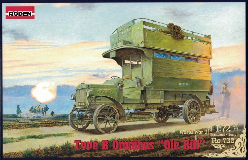 Ro732  техника и вооружение  Омнибус Type B "Ole Bill"  (1:72)
