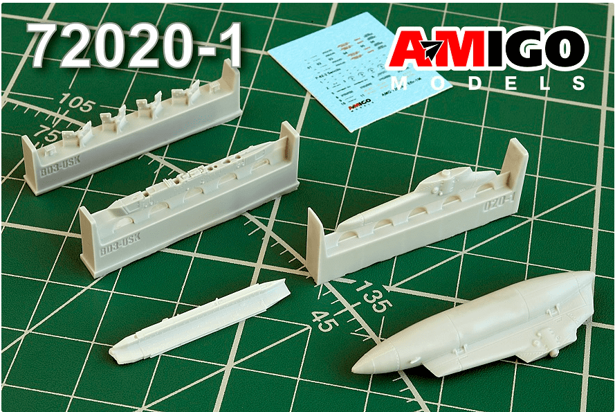 AMG 72020  дополнения из смолы  Эфир-1М Контейнер радиационной разведки, П-62-2  (1:72)