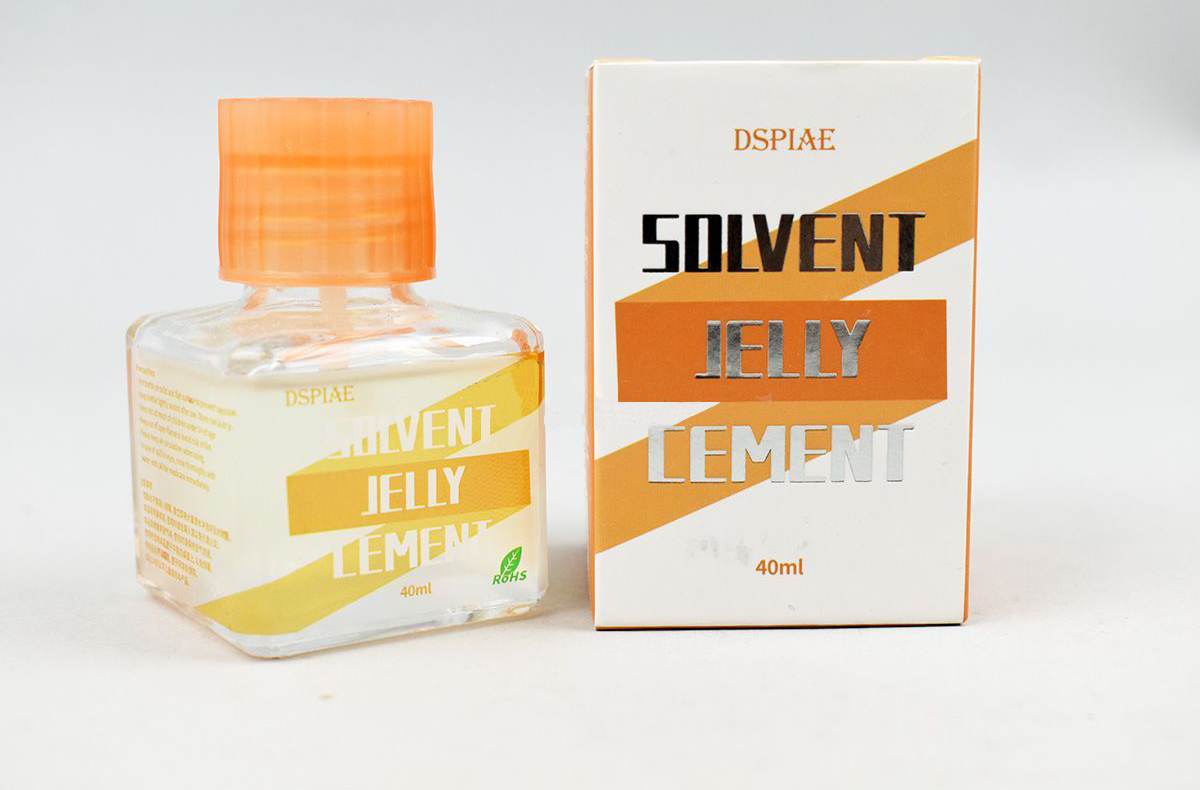 ETC-02  клей  Медленно сохнущий клей, 40 мл. Solvent Jelly Cement