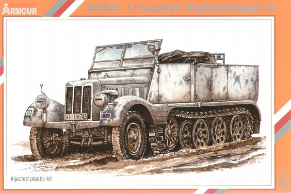 SA72002  техника и вооружение  Sd.Kfz. 11 Leichter Zugkraftwagen 3t  (1:72)