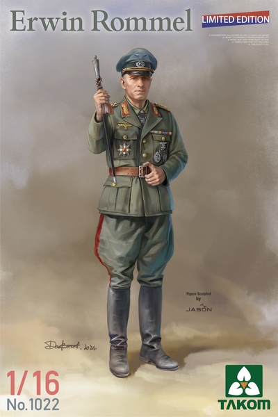 1022  фигуры  Erwin Rommel Limited Edition  (1:16)