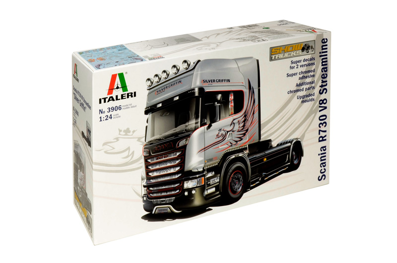 3906  автомобили и мотоциклы  SCANIA R730 V8 STREAMLINE  (1:24)