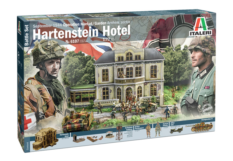 6107  наборы для диорам  Hartenstein Hotel 1944 Market/Garden - BATTLE SET  (1:72)