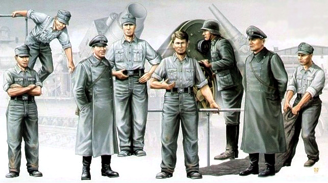 00409  фигуры  German Artillery Crew (Morser KARL)  (1:35)