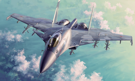 01667  авиация  Russian ОКБ С-33 Flanker D  (1:72)