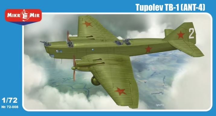 72-008  авиация  Tupolev TB-1 (ANT-4)  (1:72)