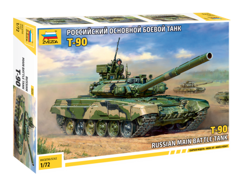 5020  техника и вооружение  Российский ОБТ Т-90 (1:72)