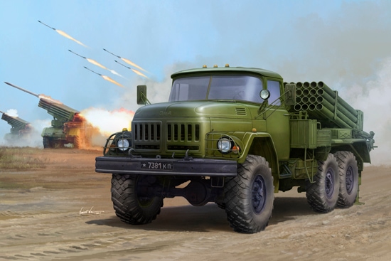 01032  техника и вооружение  РСЗО  Russian 9P138 BM-21 GRAD  (1:35)