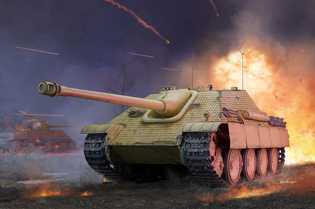 00934  техника и вооружение  German Sd.Kfz 173 Jagdpanther Early Version  (1:16)