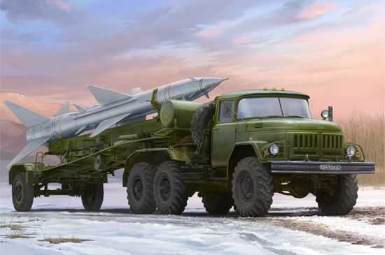 01033  техника и вооружение  ЗРК  Russian Z&L-131V towed PR-11 SA-2 Guideline  С-75 «Двина»  (1:35)