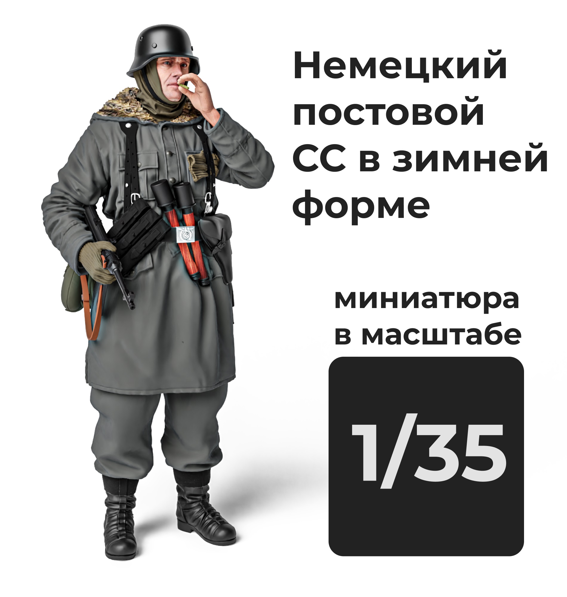 DMG350003  фигуры  Немецкий солдат в зимней униформе  (1:35)