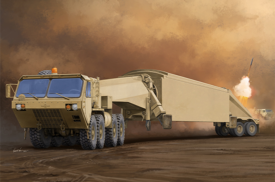 01059  техника и вооружение  M983 Tractor with AN/TPY-2 X Band Radar  (1:35)