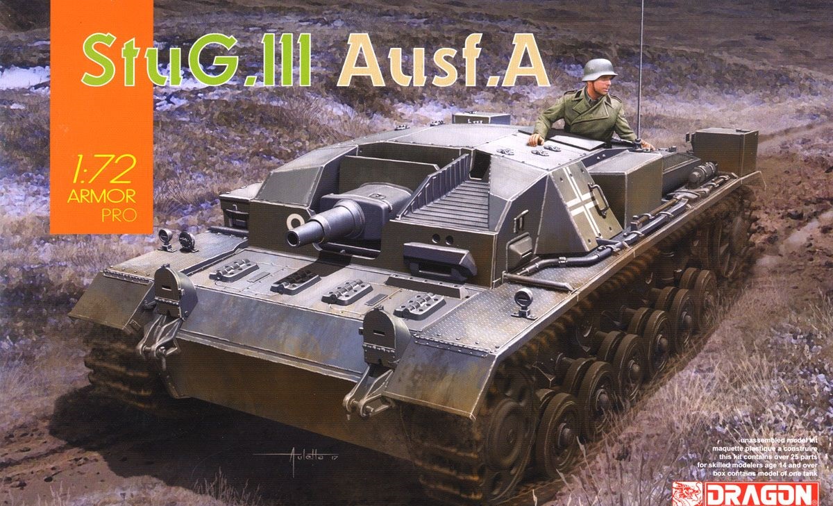 7557  техника и вооружение  StuG. III Ausf. A  (1:72)