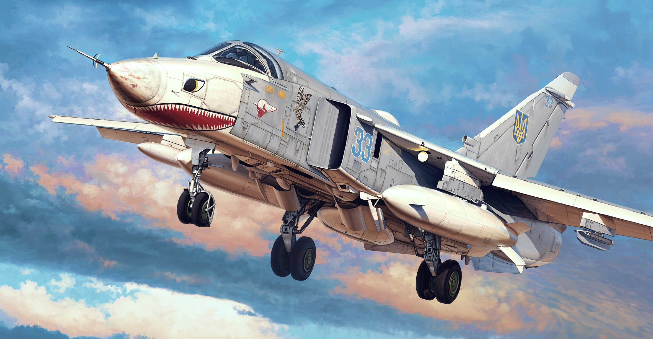 01672  авиация  ОКБ С-24MR Fencer-E  (1:72)