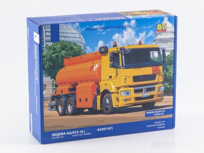 1656AVD  автомобили и мотоциклы  Бецема АЦ/АТЗ-16 (К@М@З-652047-87)  (1:43)