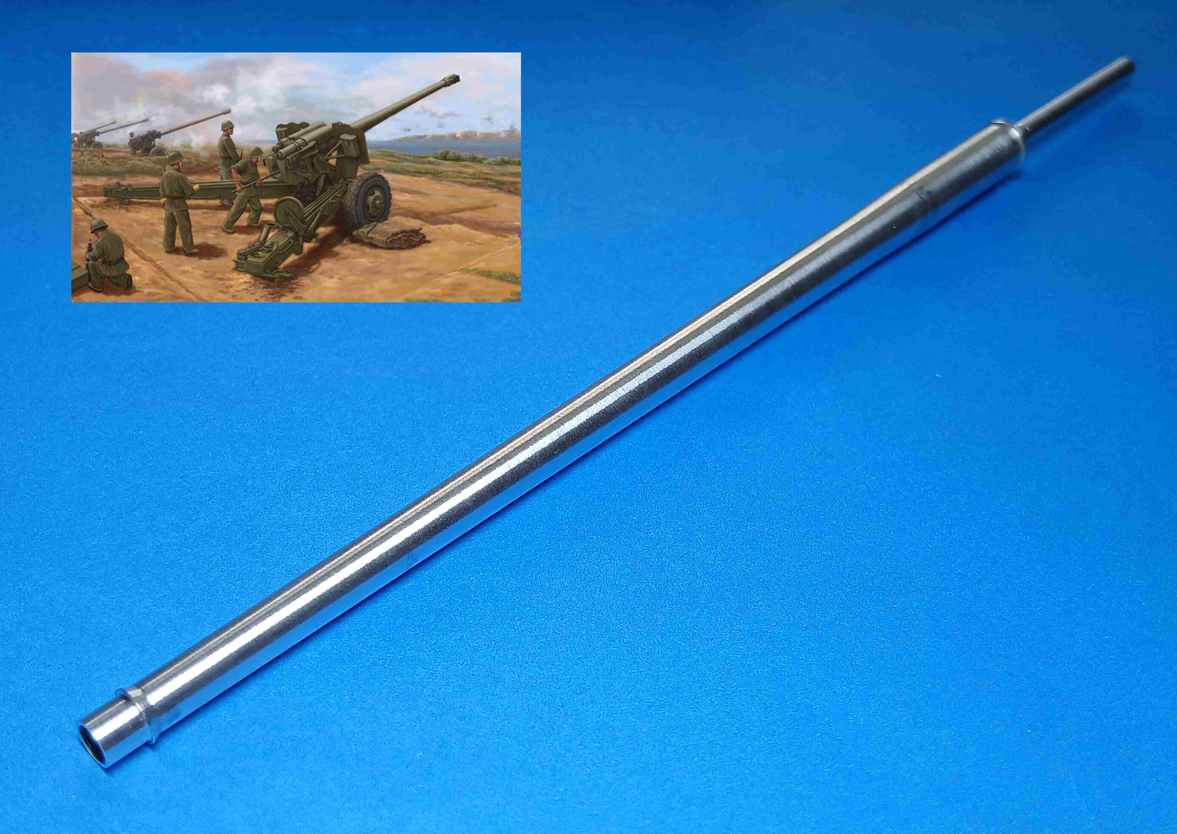 MG-3683  металлические стволы  Тип 59 (PLA Type59, Trump.02335) = советская 130-мм М-46 эксп. (1:35)