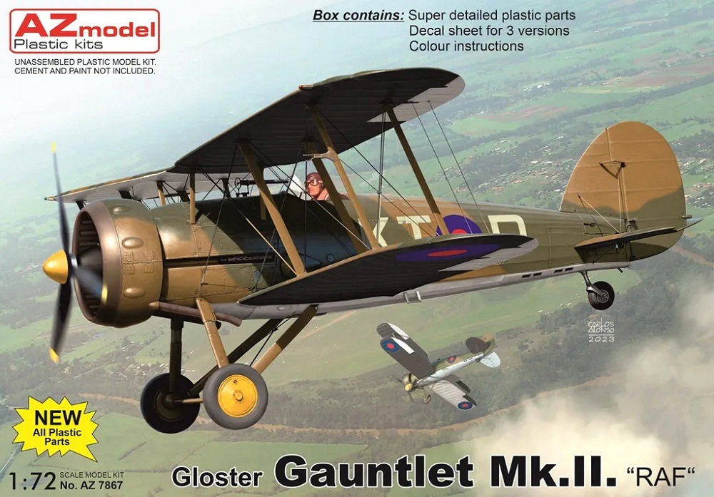 AZ7867  авиация  Gloster Gauntlet Mk.II "RAF"  (1:72)