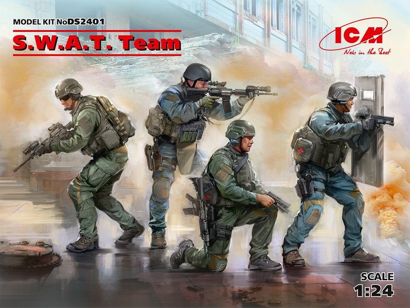 DS2401  фигуры  S.W.A.T. Team (4 figures)  (1:24)