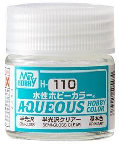 H110  краска  10мл. SEMI-GLOSS CLEAR