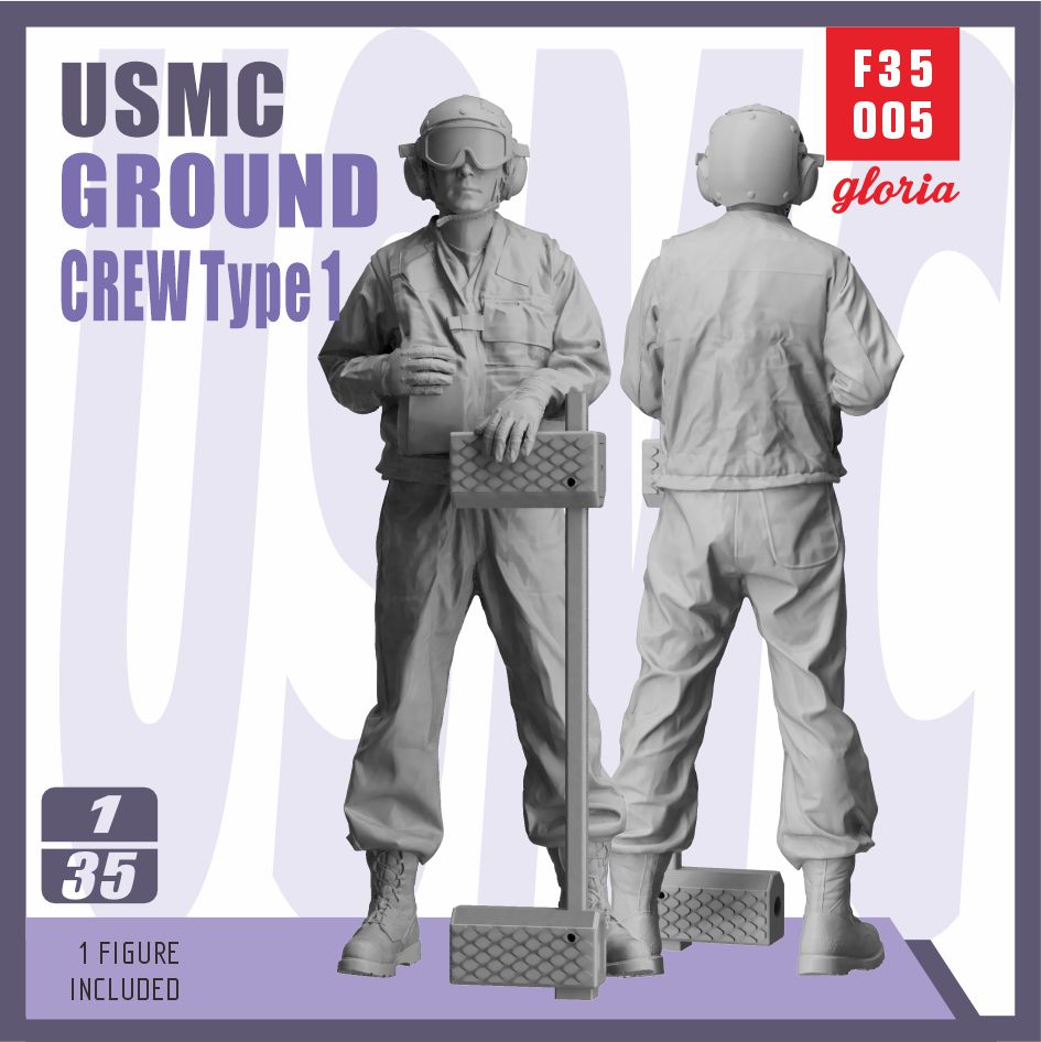 F35005  фигуры  USMC LHA/LHD Ground Crew (Type 1)  (1:35)