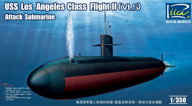 RN28006  флот  Подводная лодка Los Angeles Flight II /VLS/ Attack Submarine  (1:350)