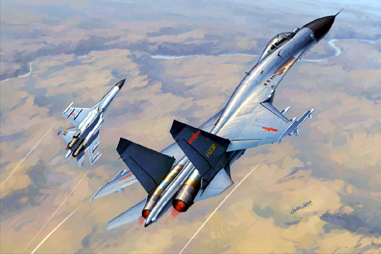 01662  авиация  Chinese J-11B  (1:72)
